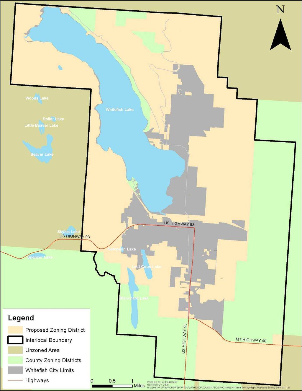 Figure 1: Location of the proposed district.