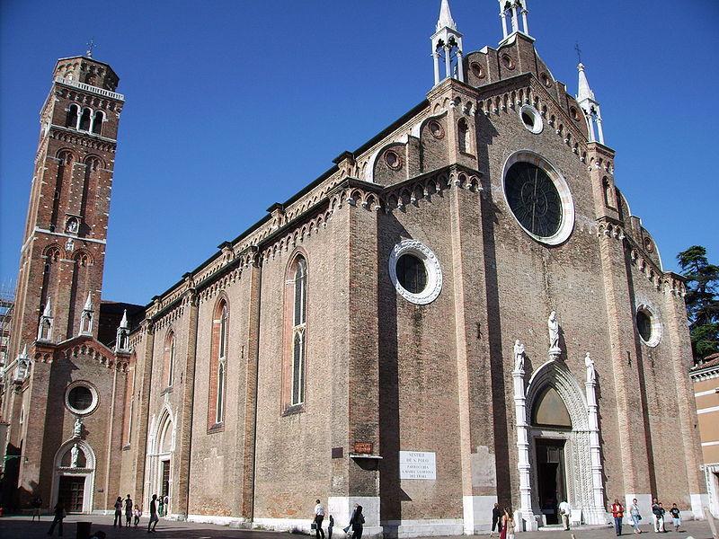 Fig. 7. Santa Maria Gloriosa dei Frari, Venice The Renaissance began in Florence and migrated from there to other Italian towns, eventually reaching Venice.