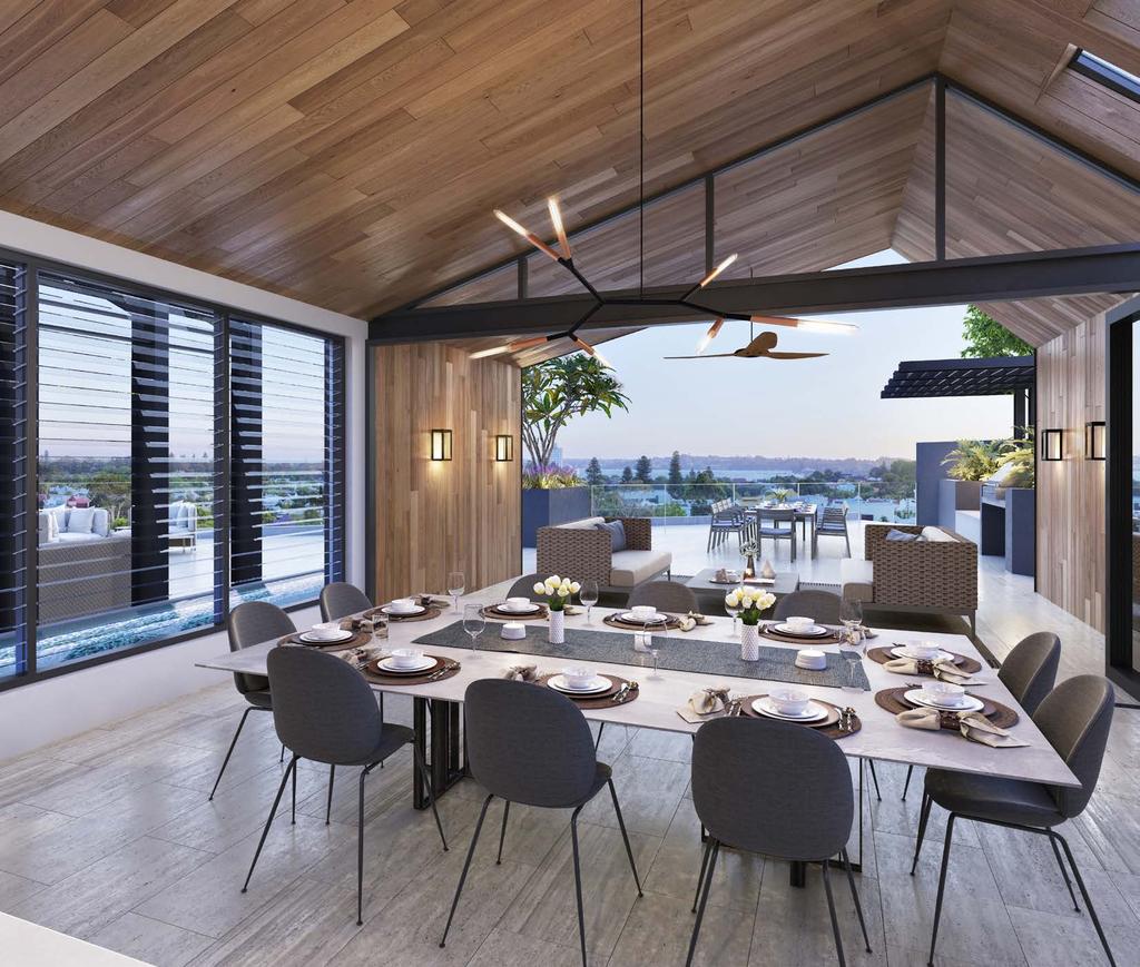 Rooftop Private Dining The Essence of Relaxation Life at Essence includes an exclusive rooftop that has been designed as an oasis where residents can relax, entertain and enjoy Perth s wonderful