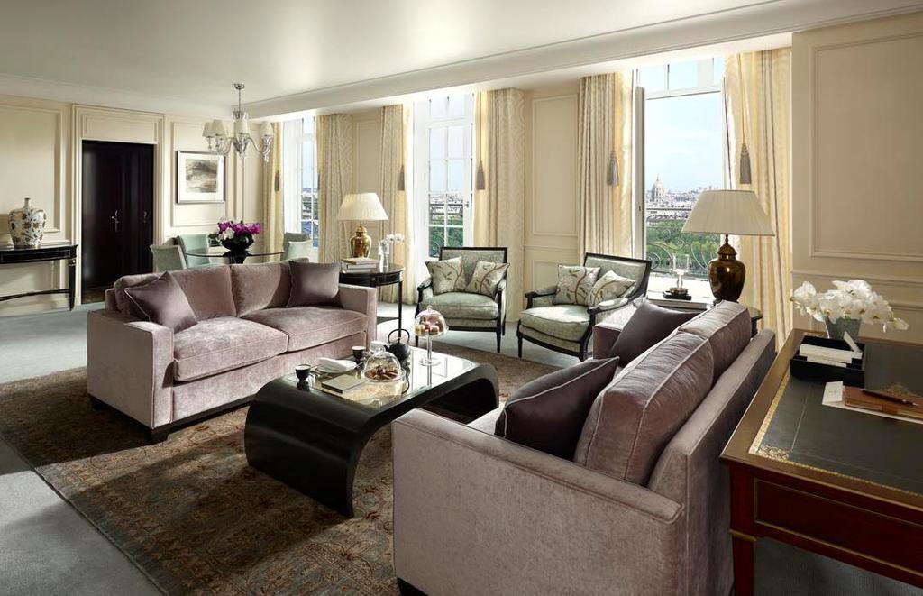 La Suite Chaillot 150-sqm (1,650-sqft) of living space, including : One bedroom Oversized living area and A 40-sqm