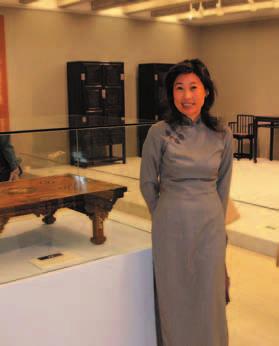 Cheung and his wife Anne with Chinese ceramics and works of