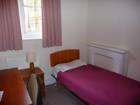 Rooms here are all non-en suite; they are predominantly single sets, with a handful of
