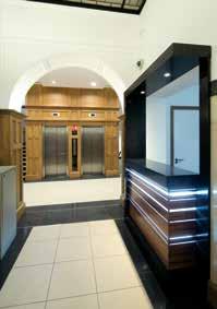 and accessible toilet facilities on each floor Secure garaged car parking facilities Disabled