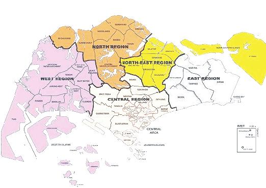 The map below depicts the five planning regions. Source: URA 4.2.2 Future Supply According to URA statistics, 300,000 sq m (3.