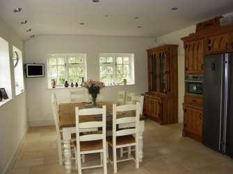 From the dining room access can be gained to the cellar and through to a wonderful hand made solid oak with granite family kitchen with dining space.