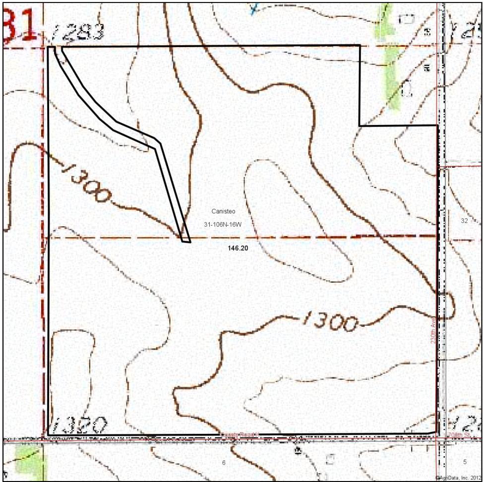 Topo Map FOR MORE INFORMATION CONTACT ONE OF OUR EXPERIENCED FARMLAND PROFESSIONALS!