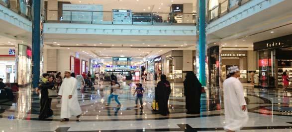 A further 280,000 square meters of confirmed projects will be completed by 2020 to include the Mall of Oman, The Palm and retail elements of the Convention Centre.