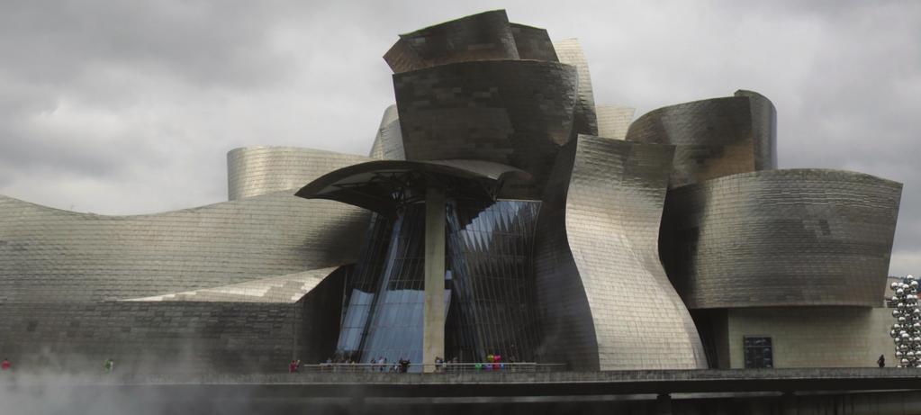 [3] Guggenheim Museum, Bilbao. Frank Gehry is most famous for his sculptural like architecture that plays with scale and proportions.