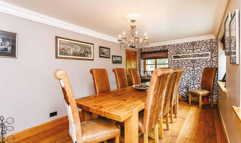 Dining Room A beautiful room with engineered oak flooring and dual aspect windows Study With tiled flooring, fitted cabinets and granite work surface and a delightful