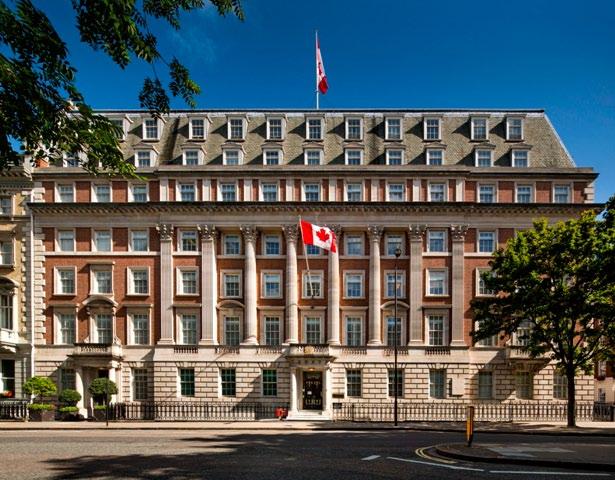 1-3 Grosvenor Square, W1 Canadian High Commission with office and residential uses over 159,745 sq ft. No existing planning permission.