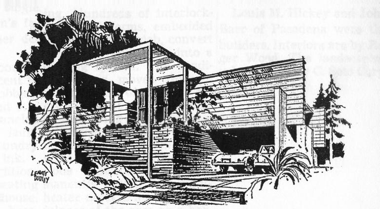 236 MID-20 TH CENTURY: RESIDENTIAL (TRACTS) published in Architectural Record as one of the Record Houses of 1965.