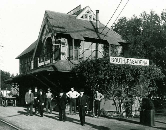 48 HISTORIC CONTEXT: OVERVIEW Figure 6. Santa Fe Station in 1890 (demolished). Source: South Pasadena Public library.