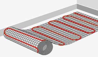 Installing your heating kit Only when you have calculated that the mat will fit into the room should you begin to lay.