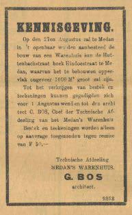 Primary sources De Sumatra Post, 13 July 1918.