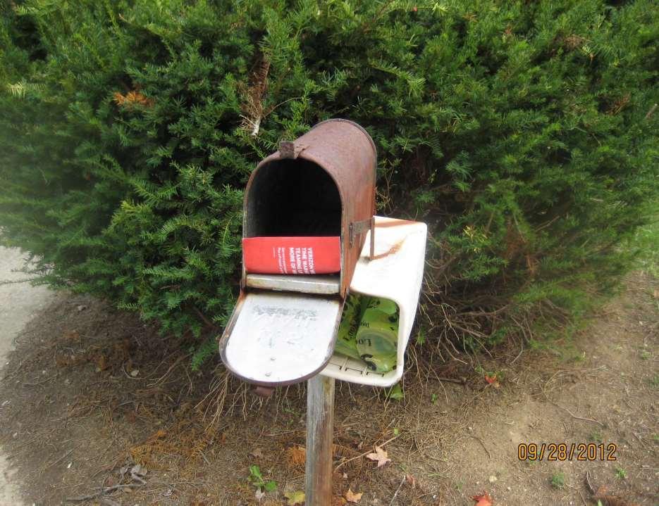 Accumulated mail indicates no