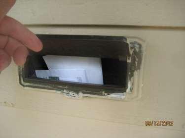 accumulated mail tell vandals