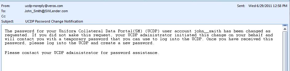 When you create your new password, the page shown in Figure 1.1.4 informs you whether the change was successful.