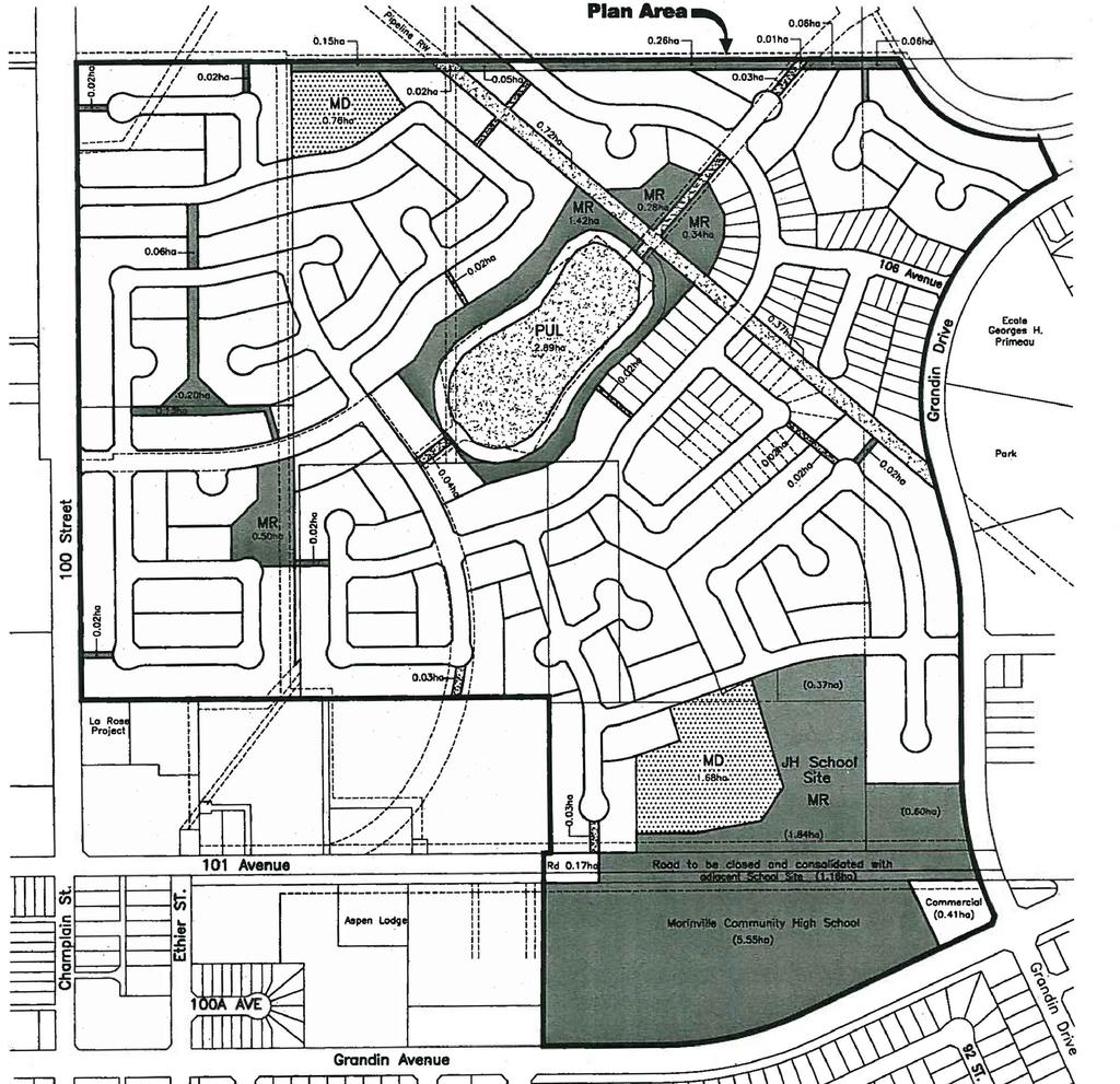 LEGEND Champagne District Area Structure Plan Figure 6 Development Concept LOW DENSITY RESIDENTIAL MEDIUM DENSITY