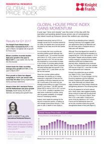 RECENT MARKET-LEADING RESEARCH PUBLICATIONS Global House Price Index Q1 2017 Global Cities 2017 Asia Pacific Office Rental Index Knight Frank Research Reports are available at KnightFrank.