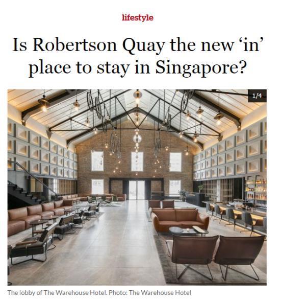 It s nice that it s on the fringe of all the excitement Robertson Quay is one of the most diverse neighbourhoods in Singapore, with a good mix of locals to expats. - Mr.