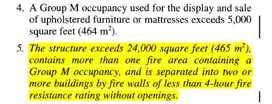 Chapter 9 Area Limits for Nonsprinklered Buildings in the 2012 IBC Allowable Building Area Example Given: This time, Let s try a type VA building: Still the building is not provided with a sprinkler