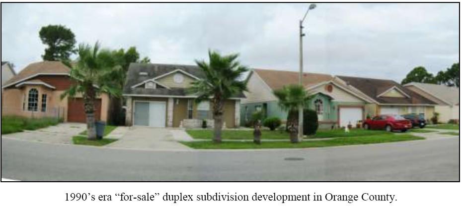 This change resulted in a new kind of duplex that our land development regulations never contemplated and were unprepared to properly regulate.