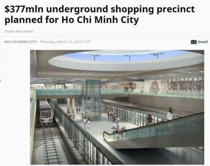 RETAIL Underground retail HANOI HCMC 10,000 sm land area Shopping centre is
