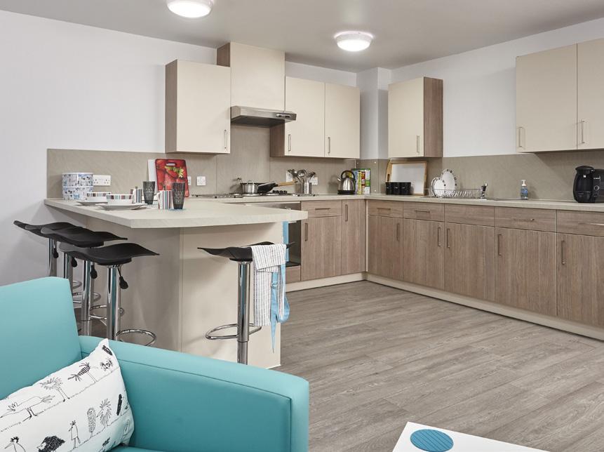 larger beds and modern and contemporary living spaces. We are proud that our new halls will give you some of the largest living spaces you will find in any student accommodation.