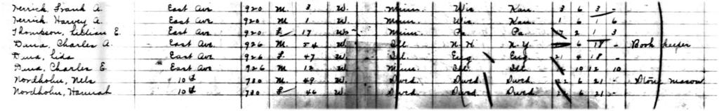 The 1905 Minnesota census shows Nordholm worked as a stone mason.