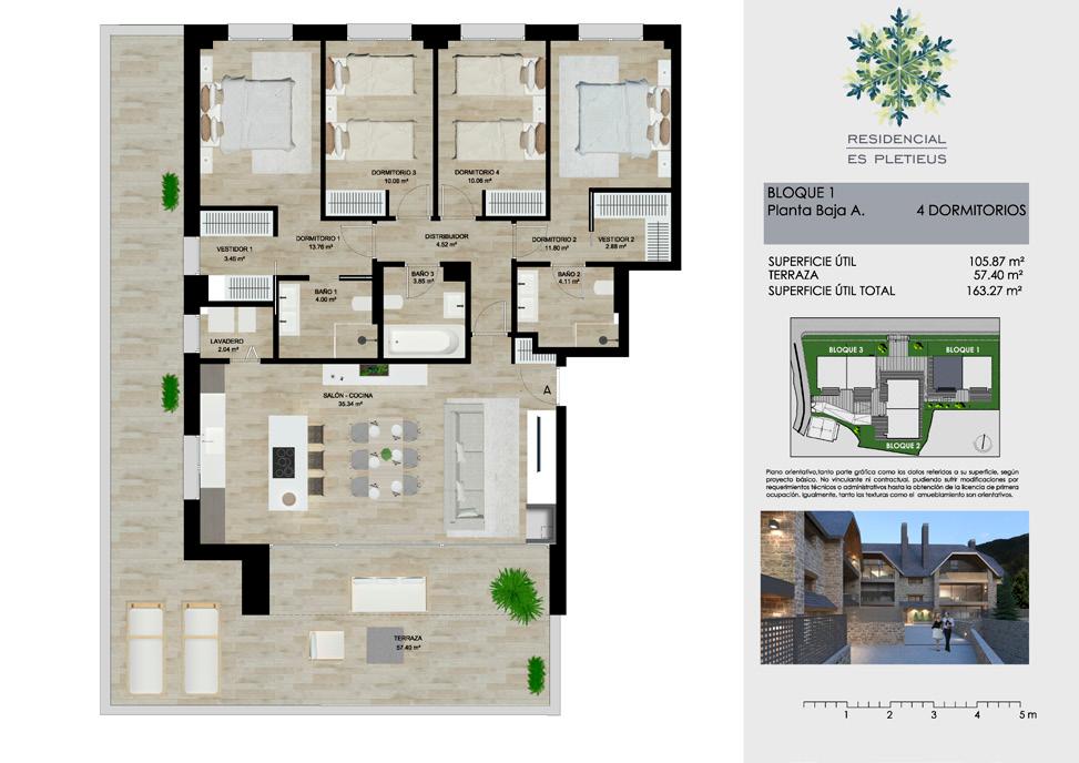 House plan: Ground Floor 4 Bedrooms Building area 133.