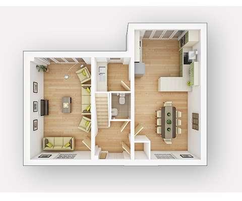 Second Floor Master Bedroom 3.85m x 3.79m 12'8" x 12'5" Dressing Area 3.79m x 1.81m 12'5" x 5'11" Bedroom 2 3.74m x 3.51m 12'3" x 11'6" First Floor Bedroom 3 3.