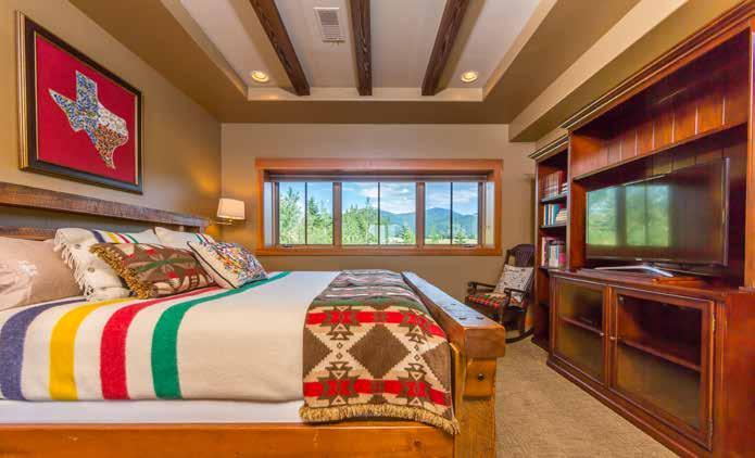 The Junior Suite enjoys tremendous views, built-in bunks, and large walk-in