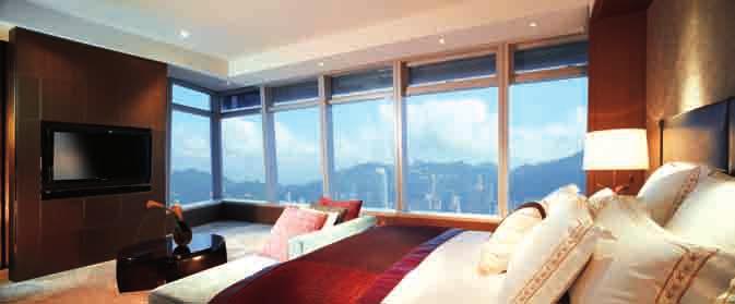 The Ritz-Carlton, Hong Kong on the top floors of International Commerce Centre offers deluxe rooms with sweeping sea views Business at W Hong Kong performed well during the year with increased