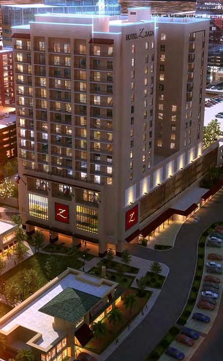 HOTEL ZAZA MEMORIAL CITY (opening Fall 2017) Features include the ZaSpa, a lobby level signature restaurant and lounge experience opening to a