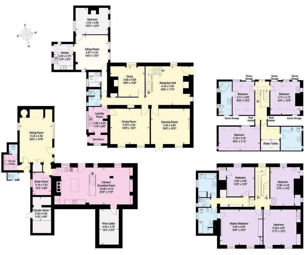Reception Rooms/General Circulation Areas Bedroom/Dressing Rooms Bathroom Kitchen/Workshop/Utility/Plant Storage Terrace Approximate Gross Internal Floor