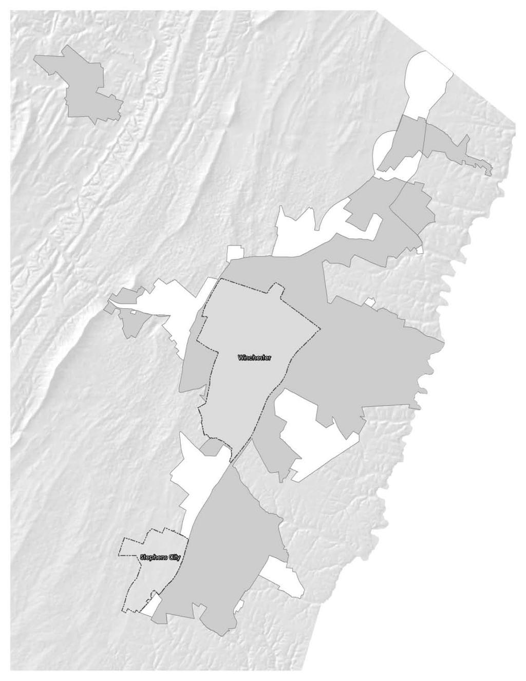 Receiving Areas Rural Community Centers Areas