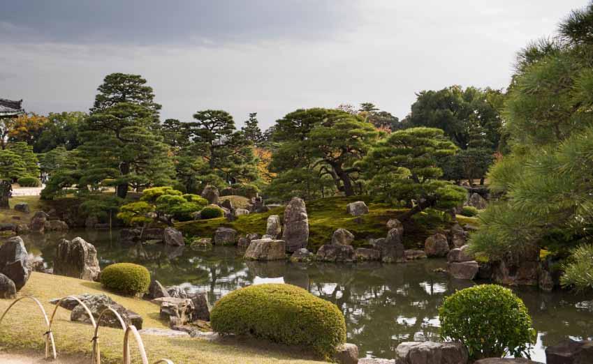 A garden at Nijo castle, Kyoto, Japan. Copyright 2010 istockphoto. SEPTEMBER IMAGE Lou van den Dr