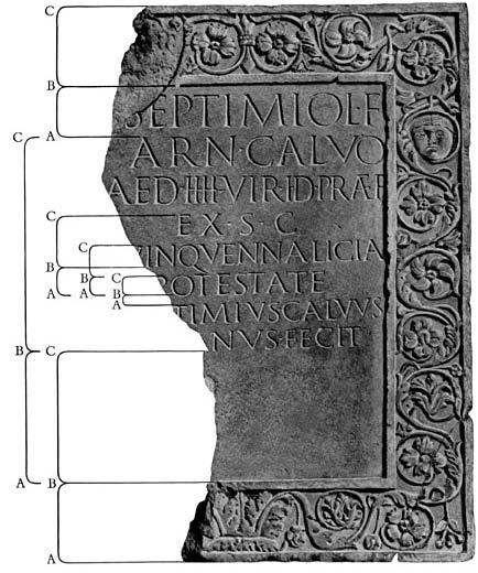 International USA 4: Fragment of an inscription on a tombstone