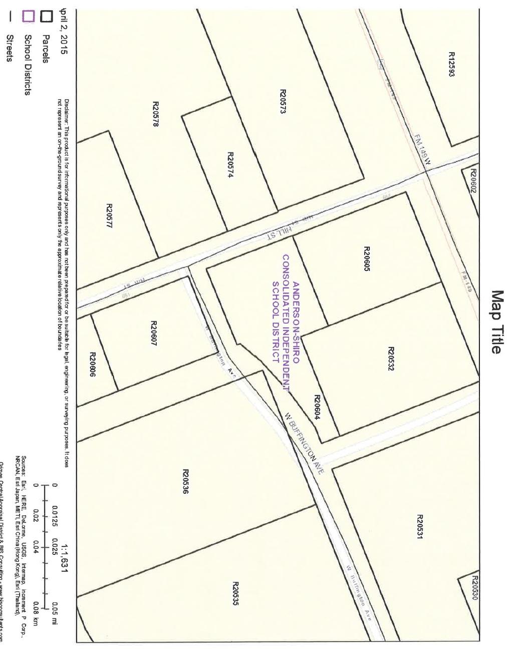 2 Map title shows property lines for Sheriff Sowell s property labeled R20532