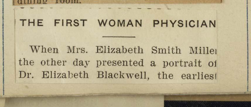 Elizabeth Blackwell (1821-1910) She was the first women to graduate from