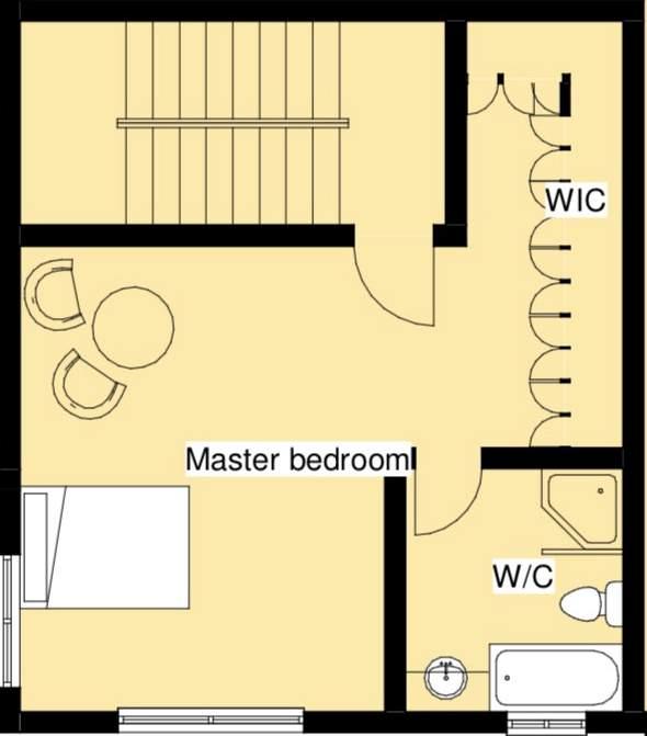 Townhouse 2 - Second Floor Master