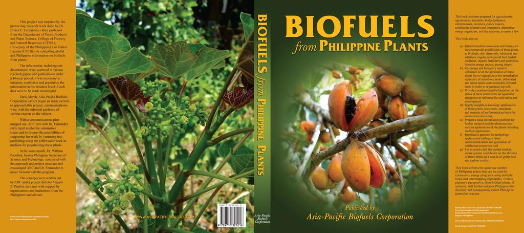BOOKS 15 BIOFUELS from Philippine Plants Jacket Hardbound, 9x12 inches, 288 s Published by