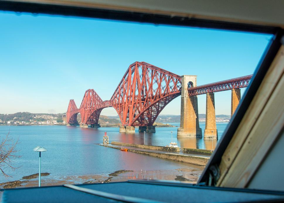22/8, BRIDGE HOUSE, SOUTH QUEENSFERRY Immaculate double upper apartment, impeccably finished, with impressive and iconic views to the bridges, across the Firth of Forth and to Fife beyond.