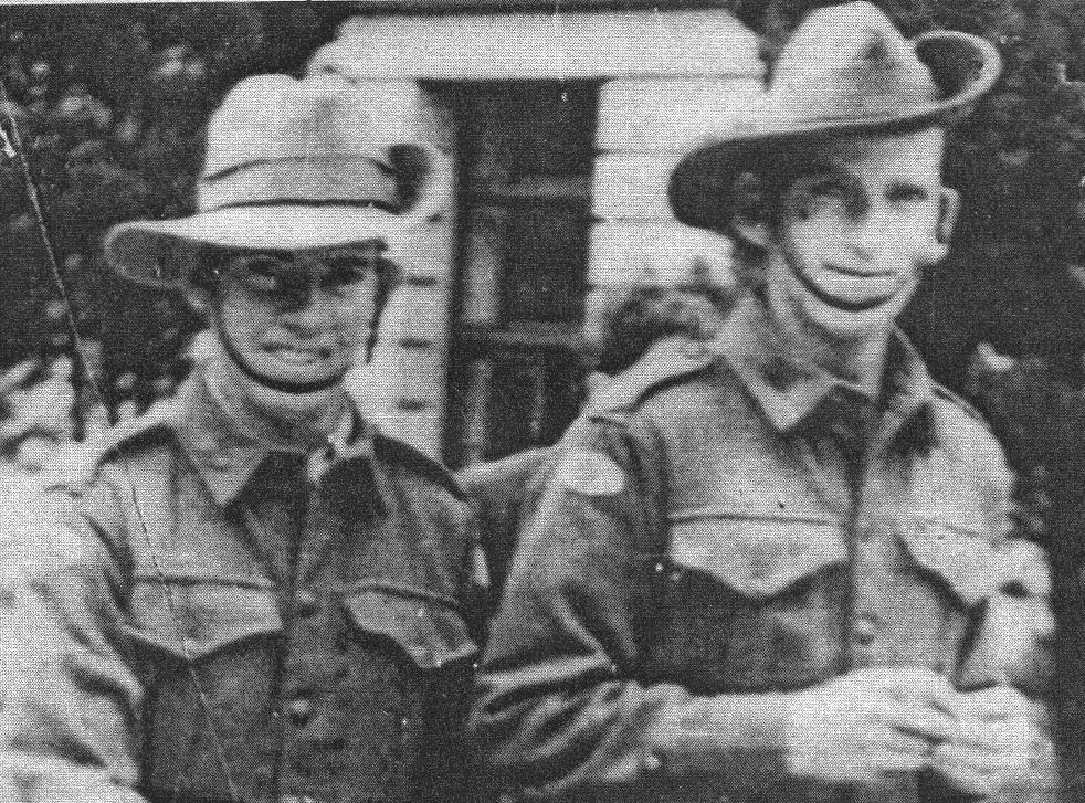He enlisted in Maryborough on 18 June, 1940 and was marched out to East Command in Singapore as a member of the 2/10th Field Regiment in Feb. 1941. After the fall of Singapore in Feb.