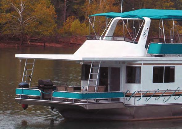 Our fully equipped houseboats feature a quiet, fuel efficient 4.