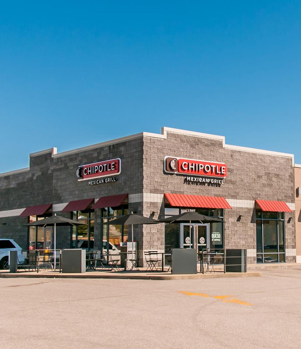 Tenant Overview - CHIPOTLE Chipotle Mexican Grill, Incorporated (Inc) operates Chipotle Mexican Grill restaurants, which serve a focused menu of burritos, tacos, burrito bowls and salads, made using