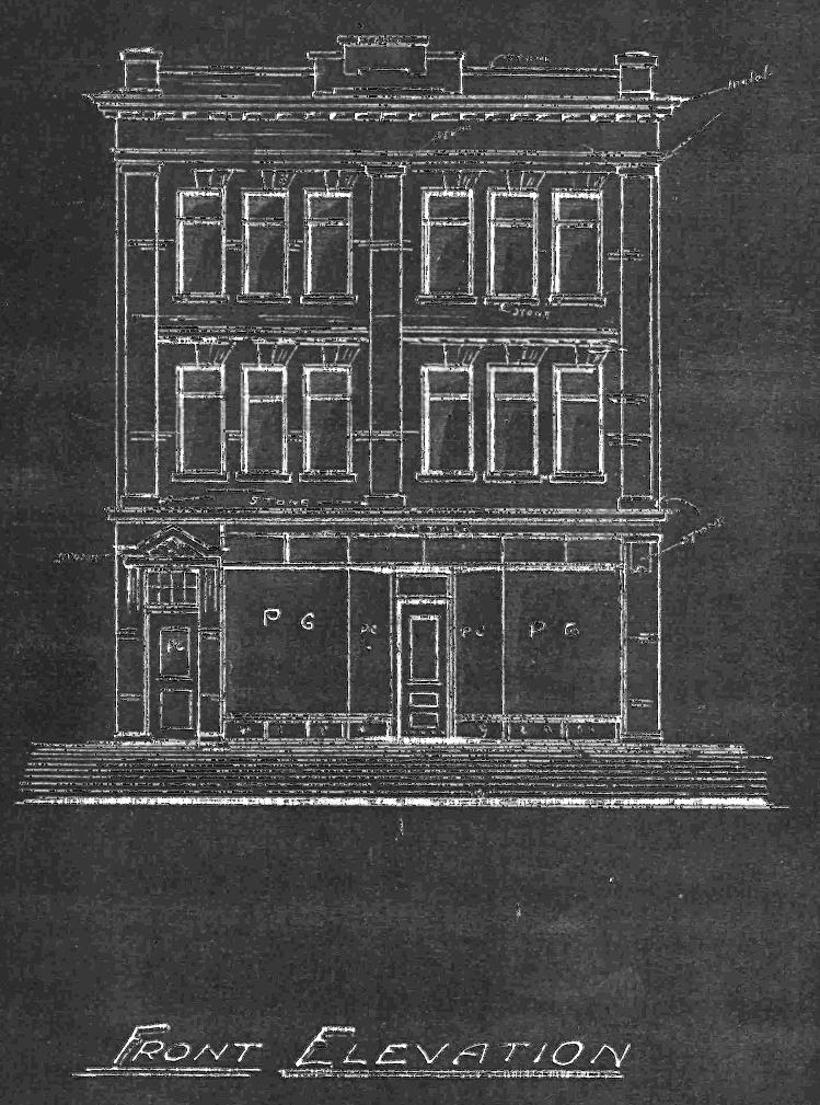 Plate 2 Architect s drawing, Front Elevation.