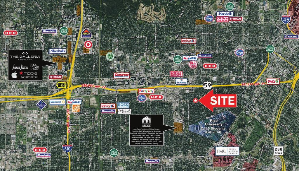 FOR SALE OR GROUND LEASE NEC of Bissonnet & Shepherd 2132 Bissonnet St Houston, TX 77005 PROPERTY INFORMATION Second generation space Close proximity to Rice Village and Upper Kirby Immediate access
