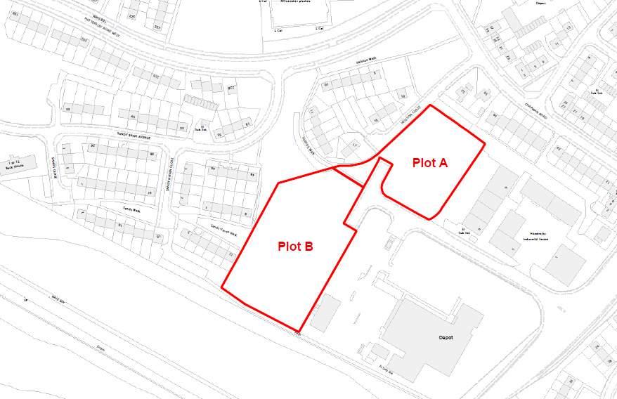 PLOTS A & B, HATTERSLEY INDUSTRIAL ESTATE, STOCKPORT ROAD, HATTERSLEY SK14 3QT The property comprises two adjoining plots of land extending to approximately 1.14 acres and 1.95 acres (total 3.
