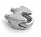 Stainless Steel Wire Rope Clips (Bulldog Grips) Manufactured in accordance with American Federal Specification & DIN 741 Free from sharp edges - good smooth finish all round High corrosion resistance